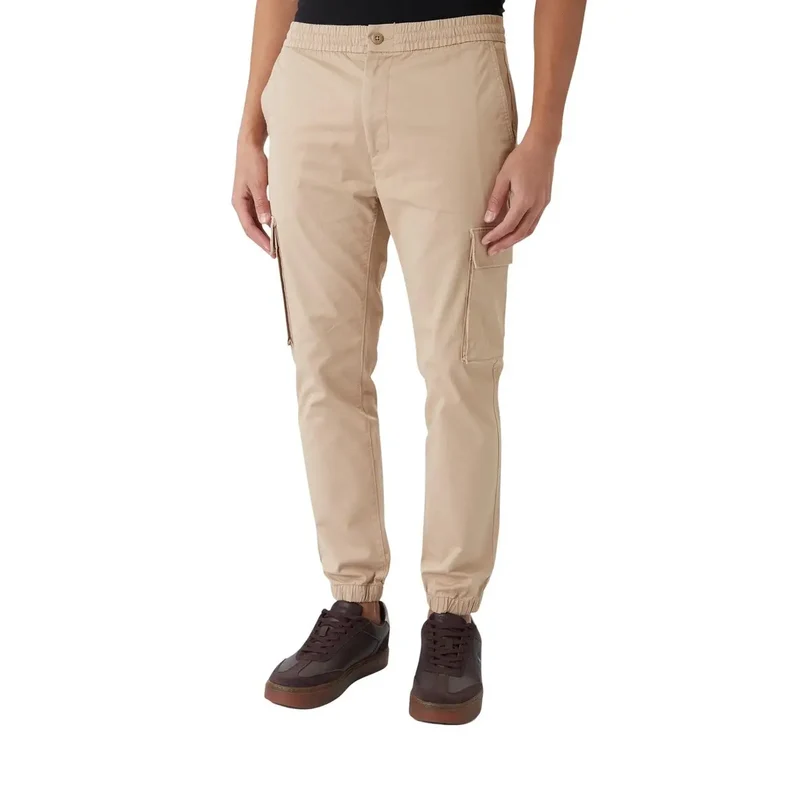 Calvin Klein Jeans Hommes Noir Automne Hiver Pantalon en coton mélangé