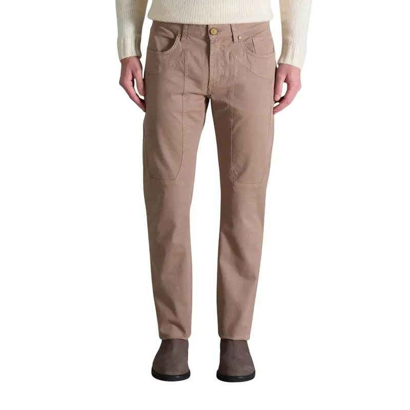 Jeckerson Hommes Automne Hiver Vert Pantalon Coton Elastane