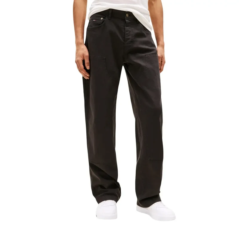 Tommy Hilfiger Hommes Coton biologique stretch Pantalon en jean noir