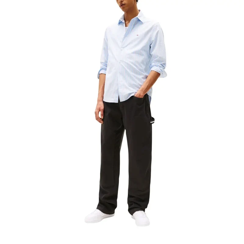 Tommy Hilfiger Hommes Coton biologique stretch Pantalon en jean noir