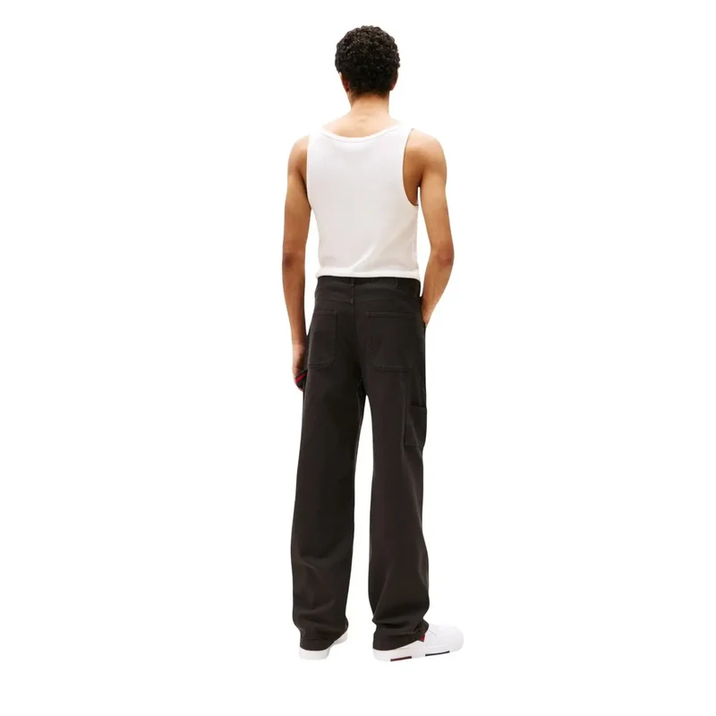 Tommy Hilfiger Hommes Coton biologique stretch Pantalon en jean noir