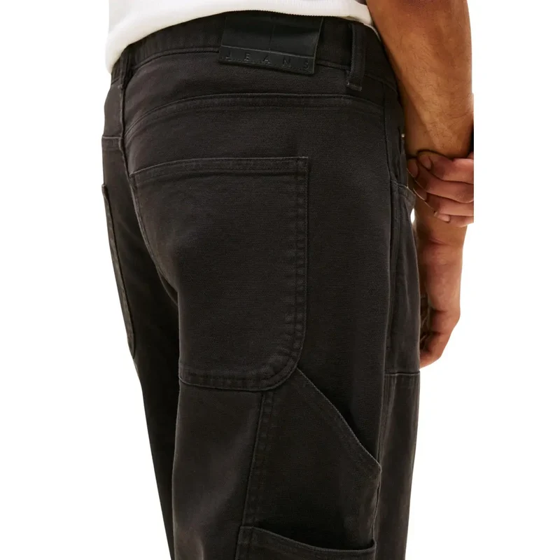 Tommy Hilfiger Hommes Coton biologique stretch Pantalon en jean noir