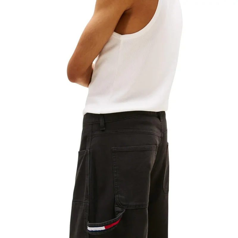 Tommy Hilfiger Hommes Coton biologique stretch Pantalon en jean noir