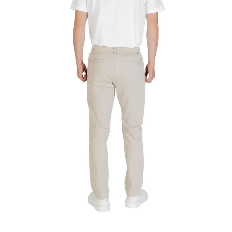 Boss Hommes Pantalon en polyester beige pour l'automne et l'hiver