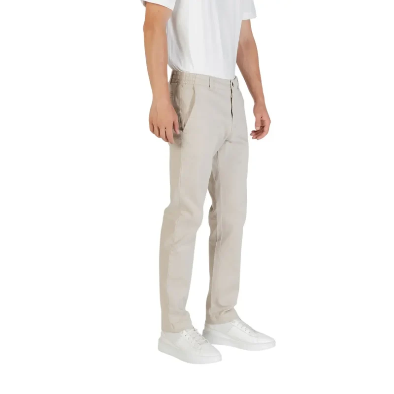 Boss Hommes Pantalon en polyester beige pour l'automne et l'hiver