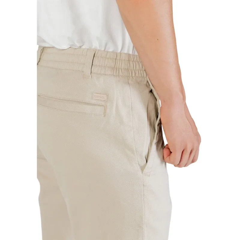 Boss Hommes Pantalon en polyester beige pour l'automne et l'hiver