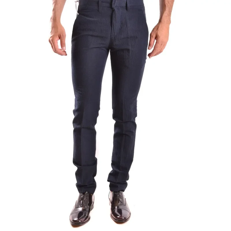 Dondup Pantalon en coton bleu pour hommes printemps été