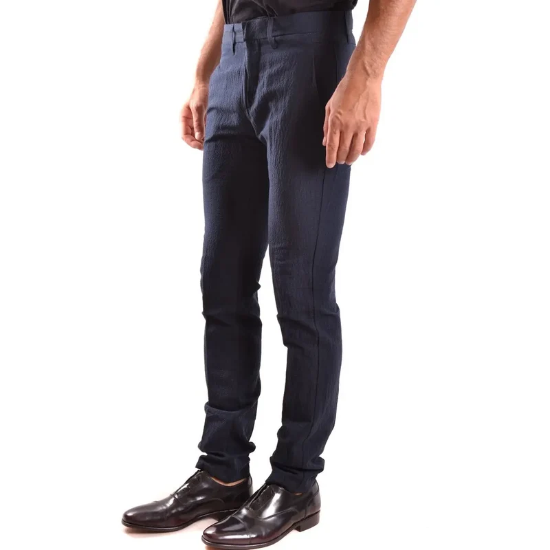Dondup Pantalon en coton bleu pour hommes printemps été