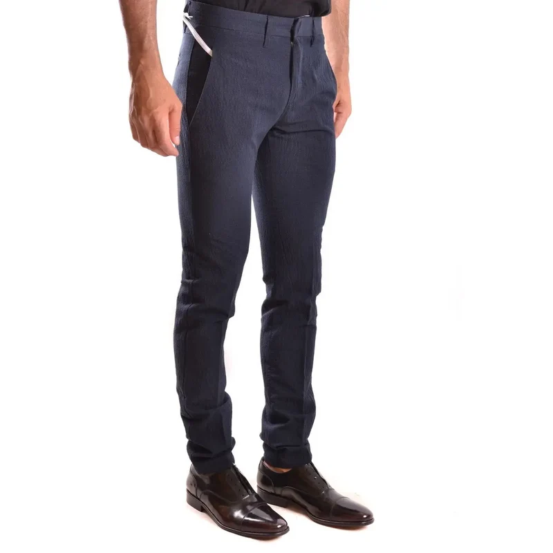 Dondup Pantalon en coton bleu pour hommes printemps été
