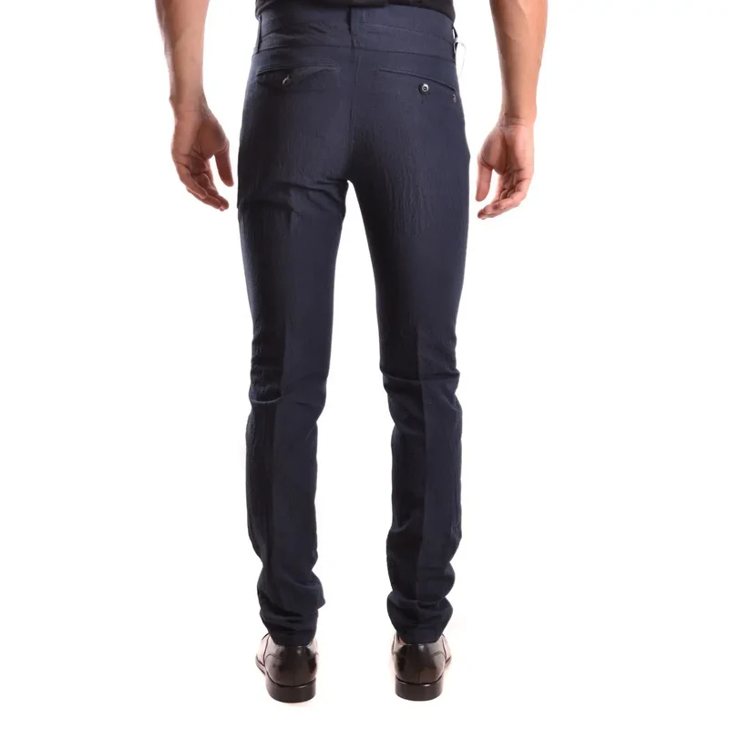 Dondup Pantalon en coton bleu pour hommes printemps été