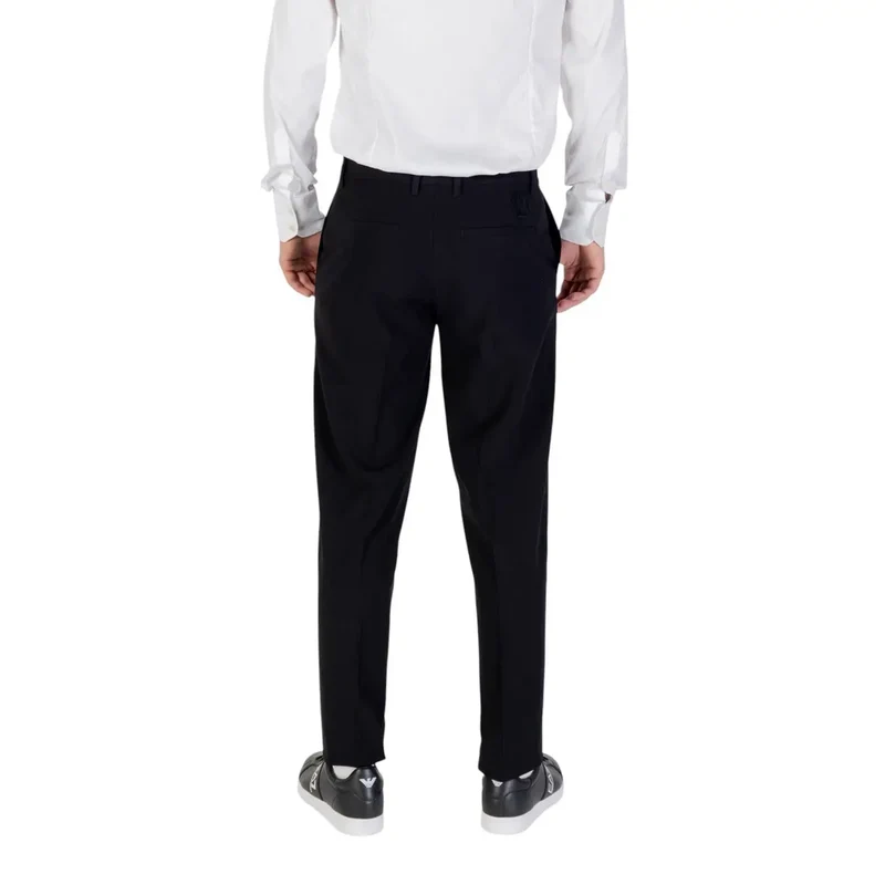 Armani Exchange Noir Pantalon automne-hiver avec poches zippées et boutonnées