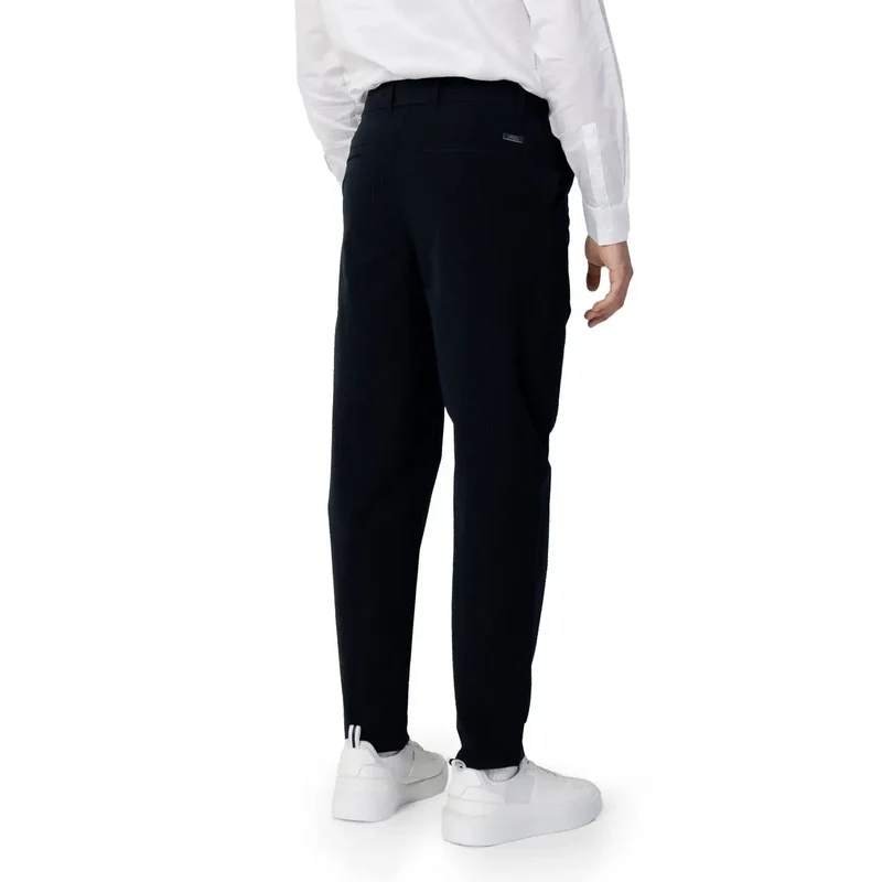 Armani Exchange Hommes Pantalon en coton bleu Printemps Été