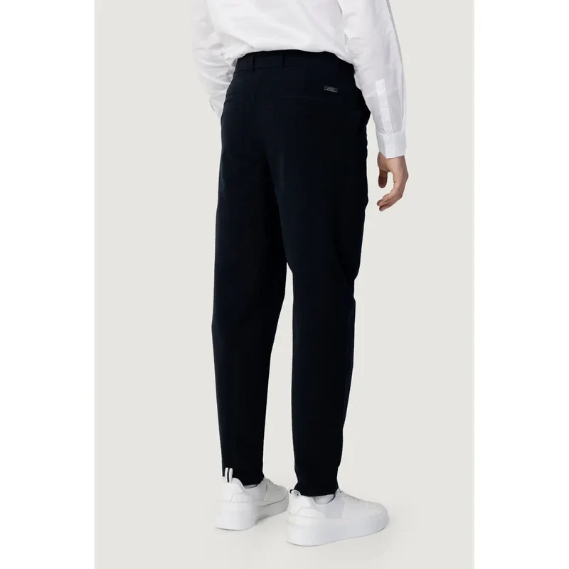 Armani Exchange Hommes Pantalon en coton bleu Printemps Été