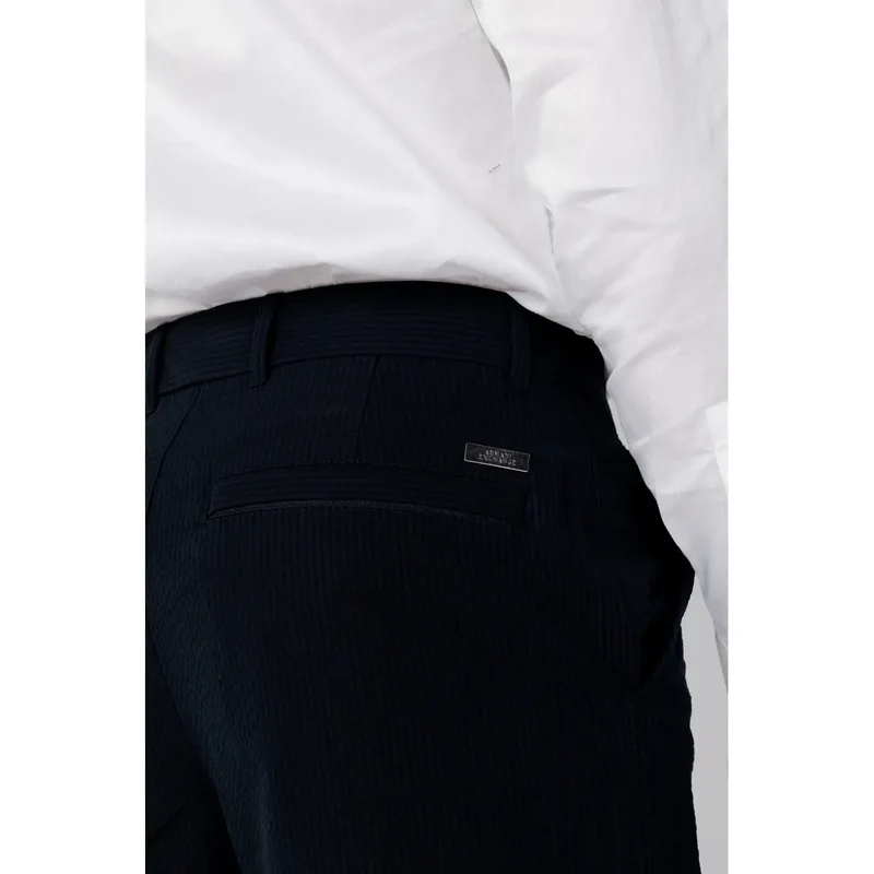 Armani Exchange Hommes Pantalon en coton bleu Printemps Été