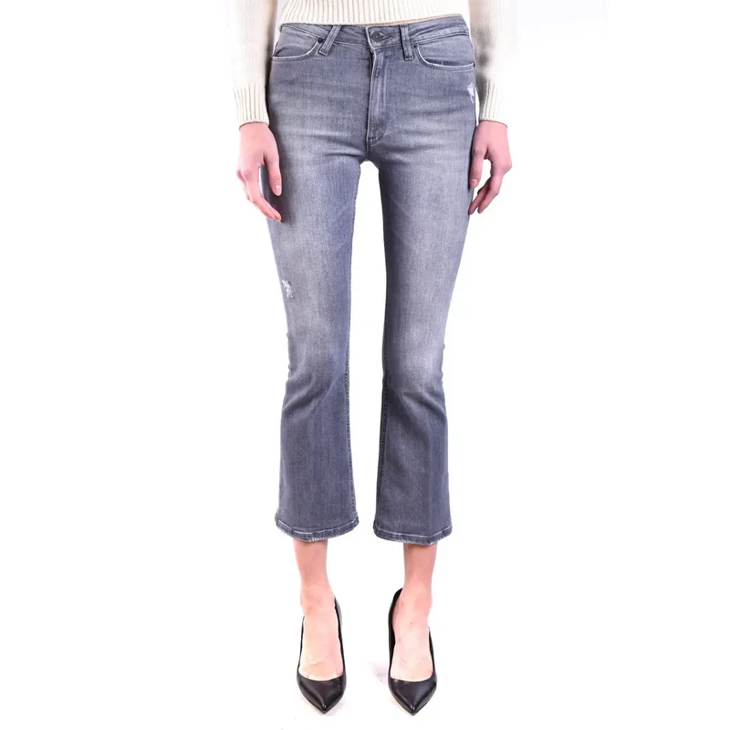 Dondup Women Grey Ripped Effect Jeans Spring Summer