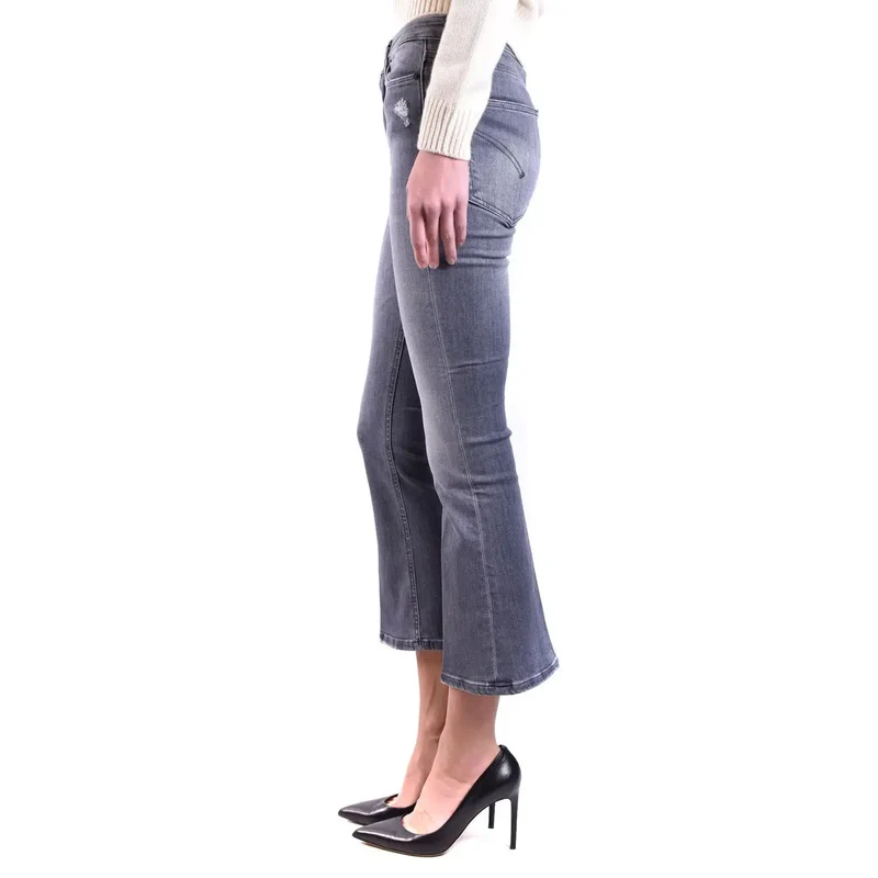 Dondup Women Grey Ripped Effect Jeans Spring Summer