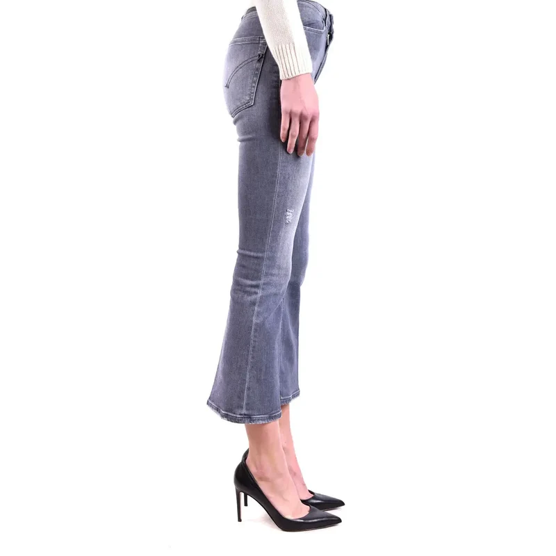 Dondup Women Grey Ripped Effect Jeans Spring Summer