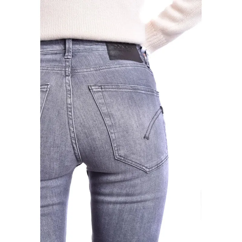 Dondup Women Grey Ripped Effect Jeans Spring Summer