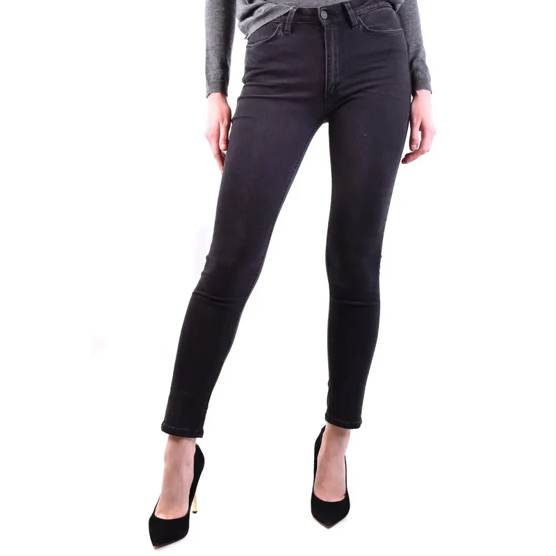 Dondup Women Black Zip Button Jeans pour l'automne et l'hiver