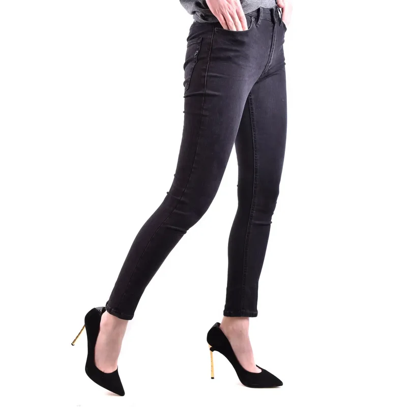Dondup Women Black Zip Button Jeans pour l'automne et l'hiver