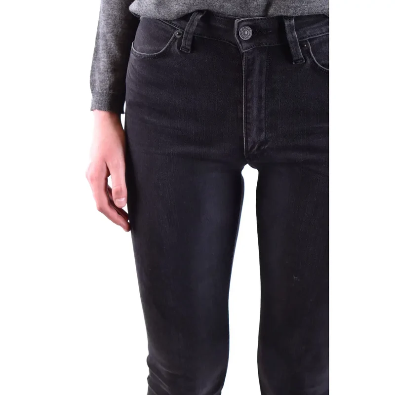 Dondup Women Black Zip Button Jeans pour l'automne et l'hiver