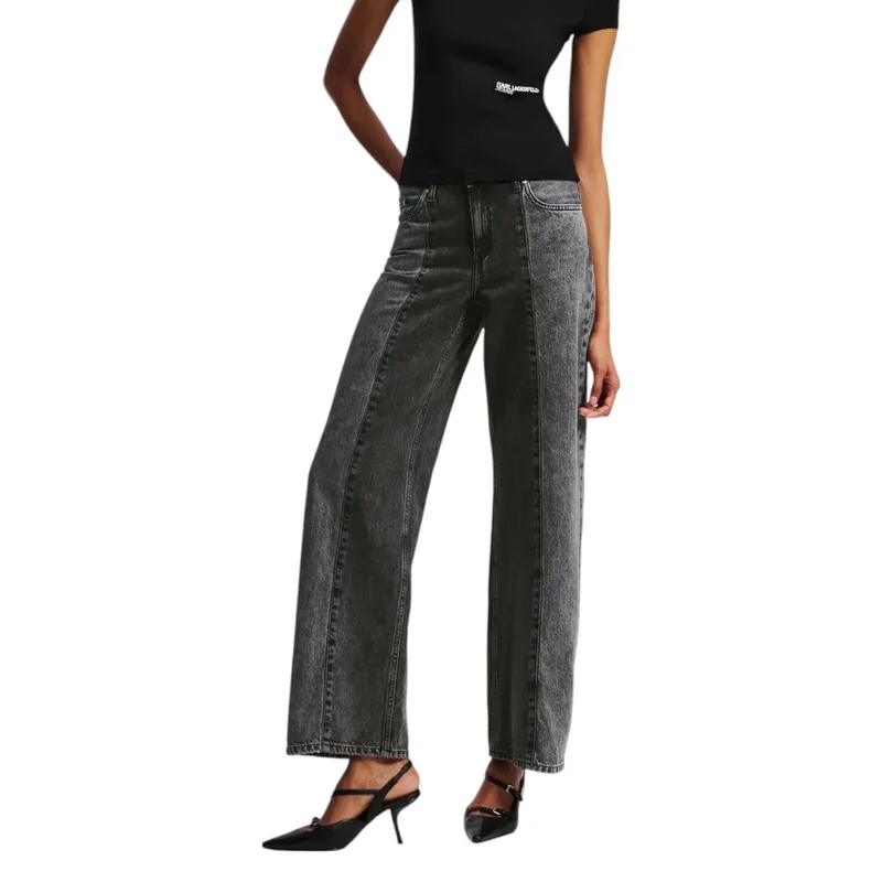 Karl Lagerfeld Women Jeans en coton noir