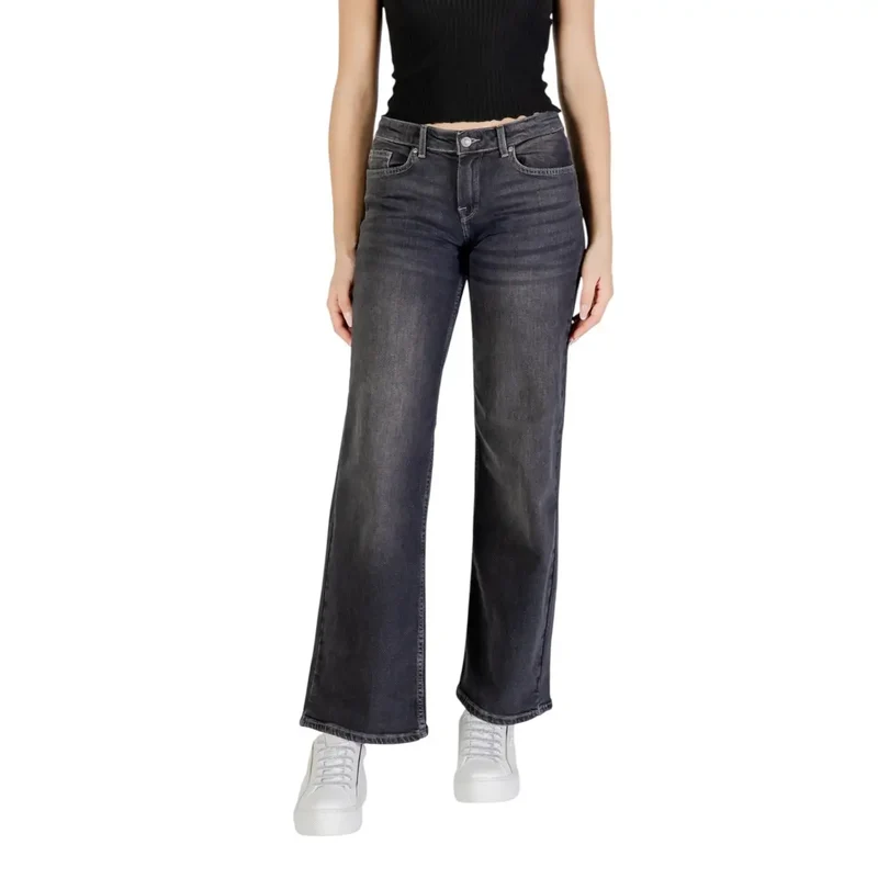 Only Women Spring Summer Black Cotton Elastane Jeans