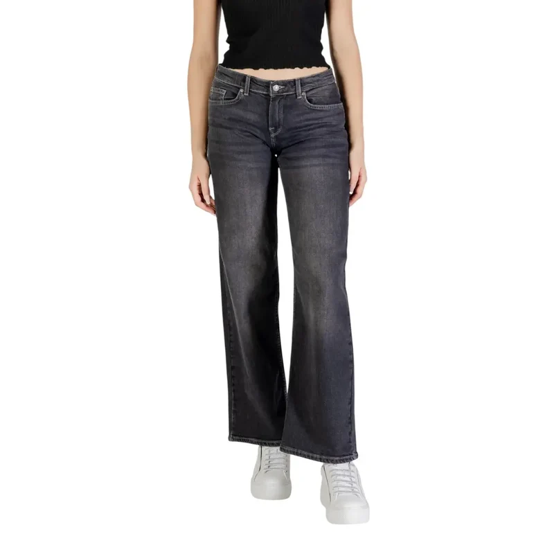 Only Women Spring Summer Black Cotton Elastane Jeans