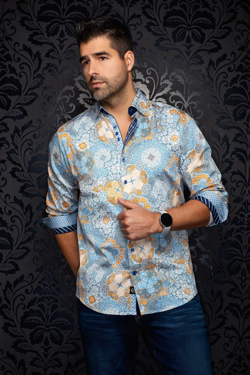 CHEMISE | ASHAR, Cobalt