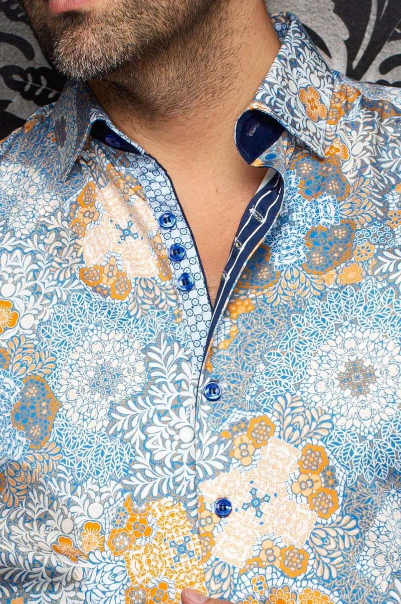 CHEMISE | ASHAR, Cobalt