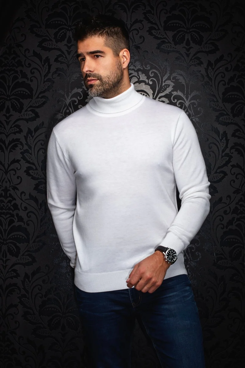 CHANDAIL EN LAINE MÉRINOS | ARKANES, Cream