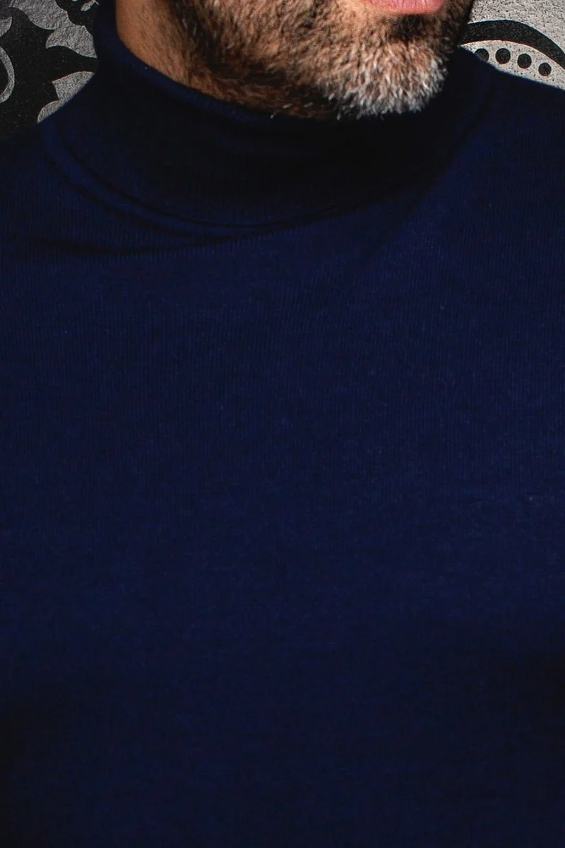CHANDAIL EN LAINE MÉRINOS | ARKANES, Navy