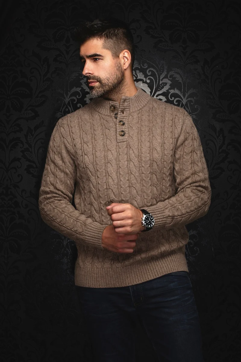 CHANDAIL EN LAINE | OSLO, Taupe
