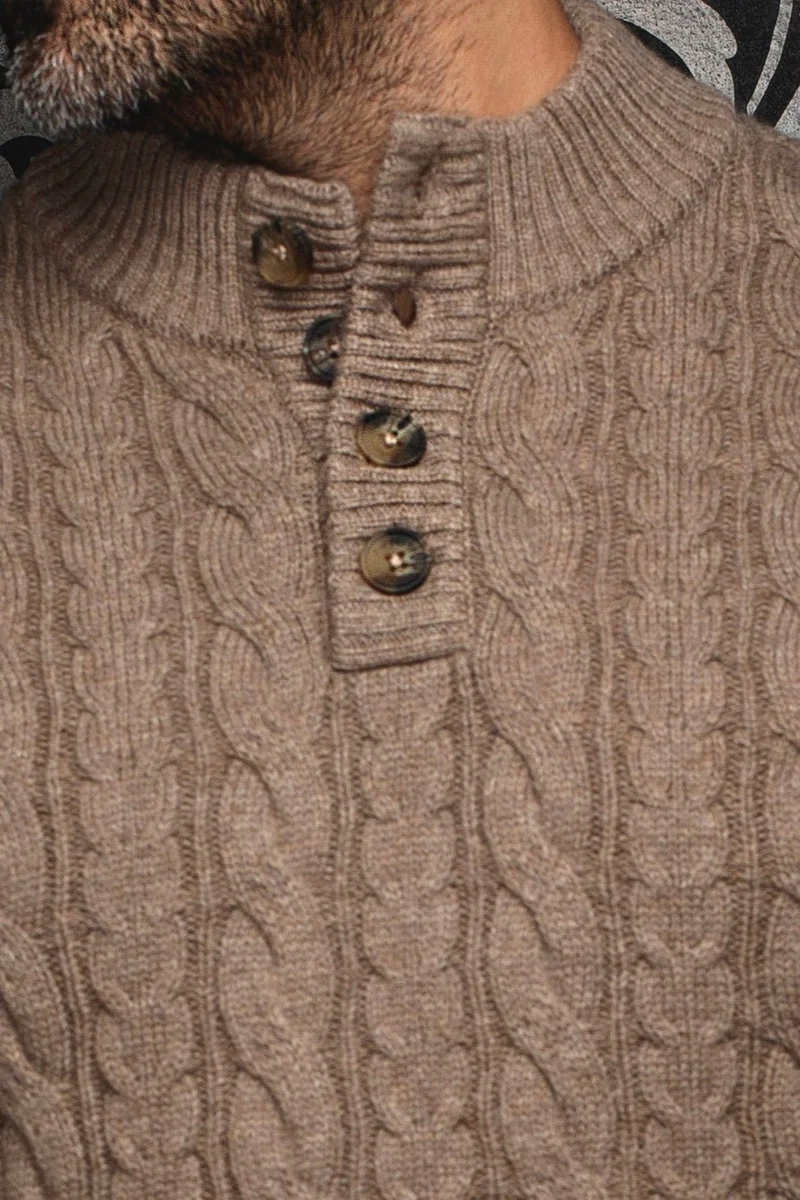 CHANDAIL EN LAINE | OSLO, Taupe