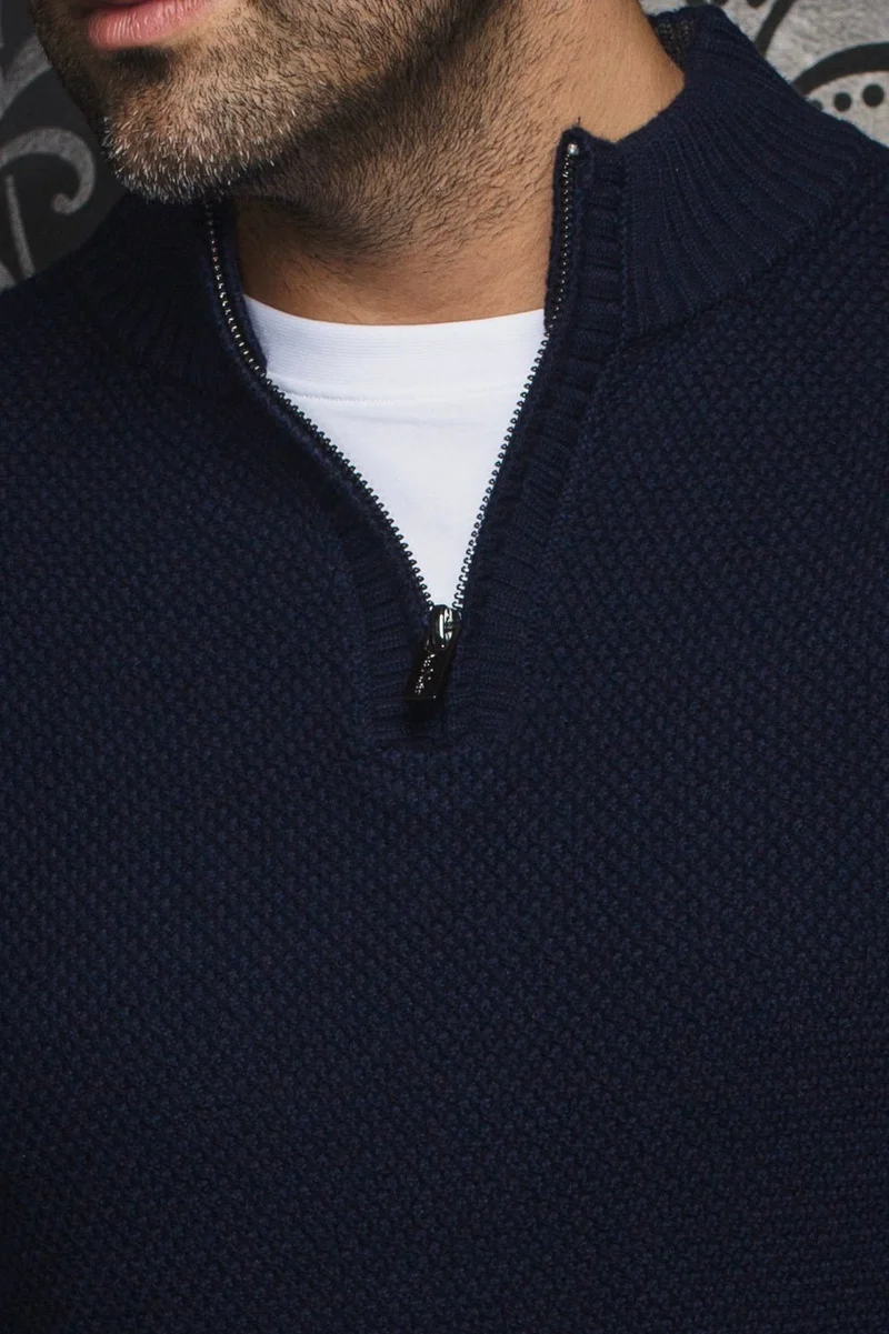 CHANDAIL EN LAINE MÉRINOS | VOGAR, navy