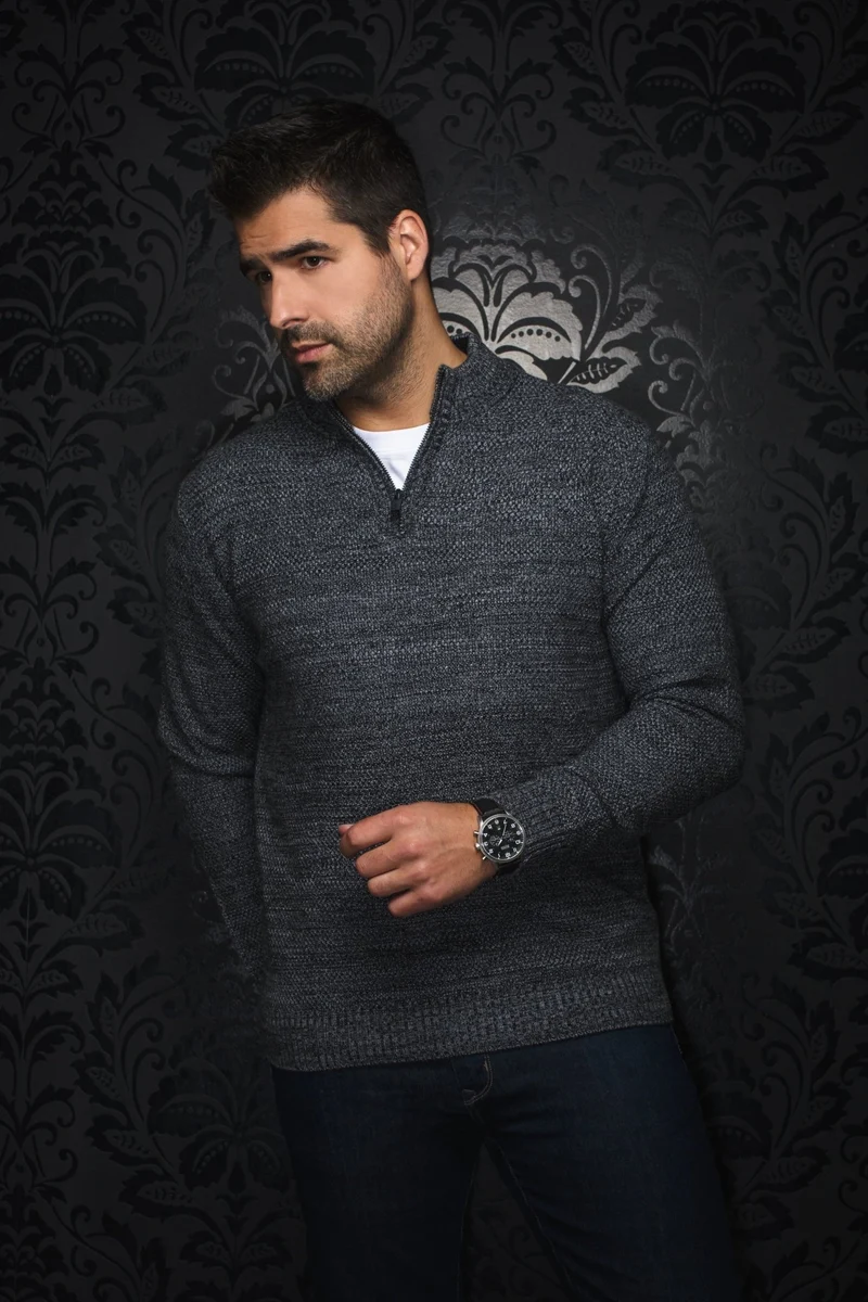 CHANDAIL EN LAINE MÉRINOS | VOGAR, grey