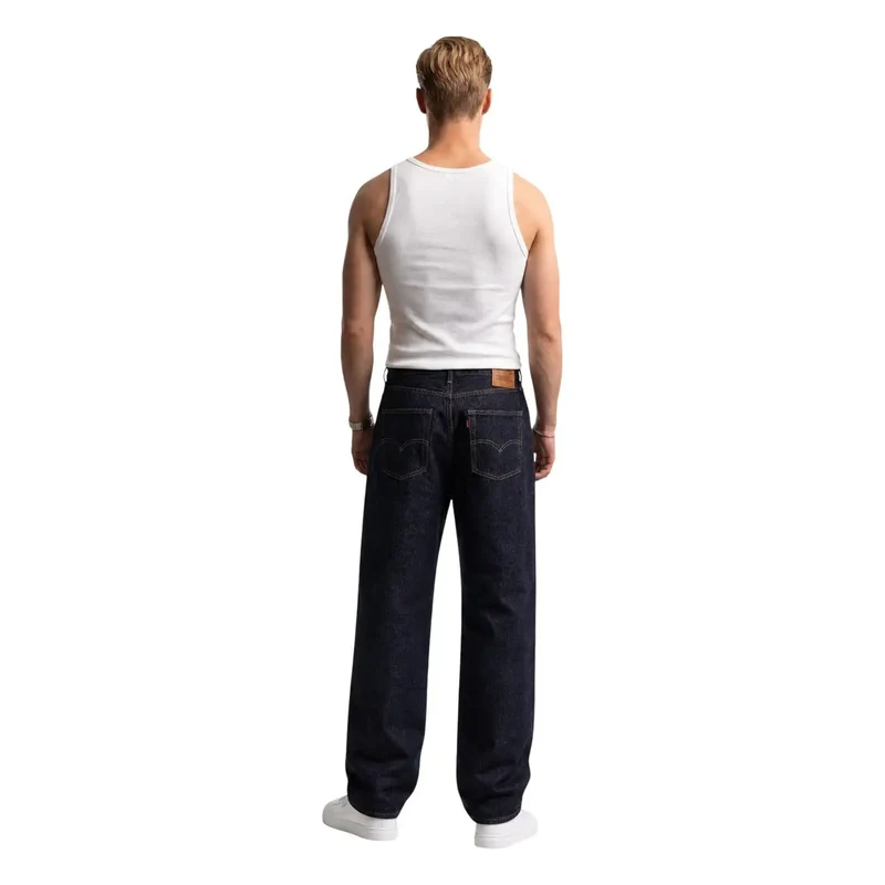 Jean pour homme Levi's, bleu, classique, coton, fermeture éclair et boutons