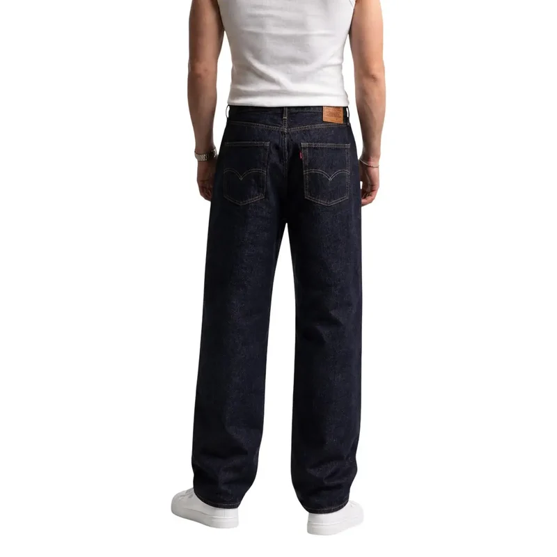 Jean pour homme Levi's, bleu, classique, coton, fermeture éclair et boutons