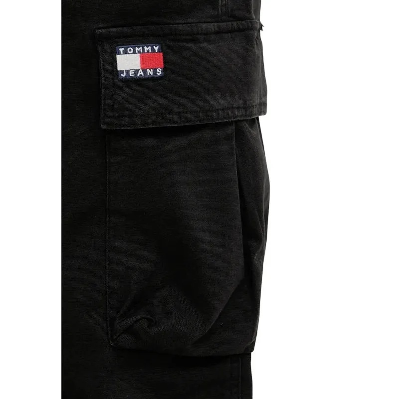 Jean en toile Tommy Hilfiger pour hommes Otis, noir, coton et lycra