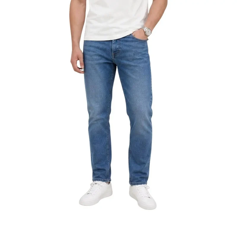 Jean pour homme Tommy Hilfiger Austin Slim fuselé en coton bleu