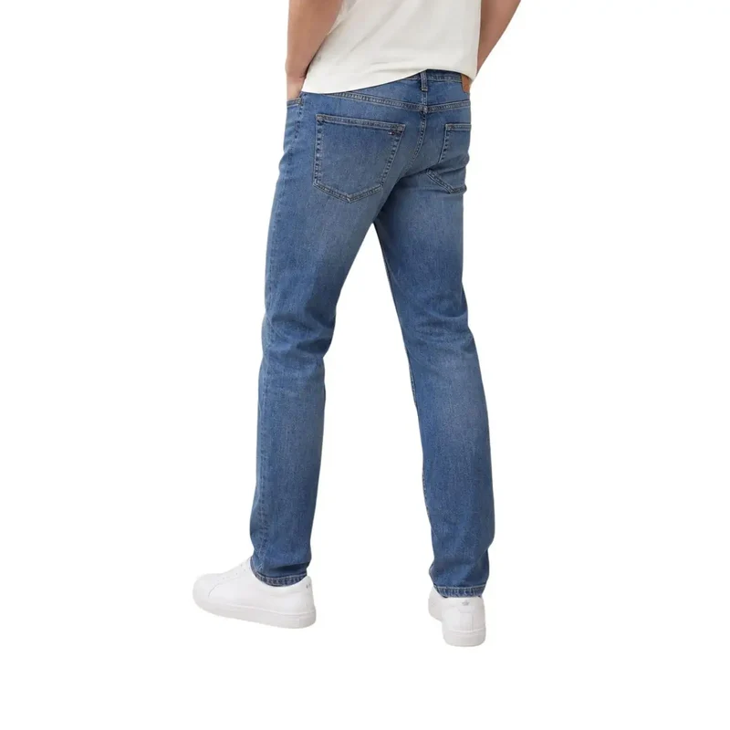 Jean pour homme Tommy Hilfiger Austin Slim fuselé en coton bleu