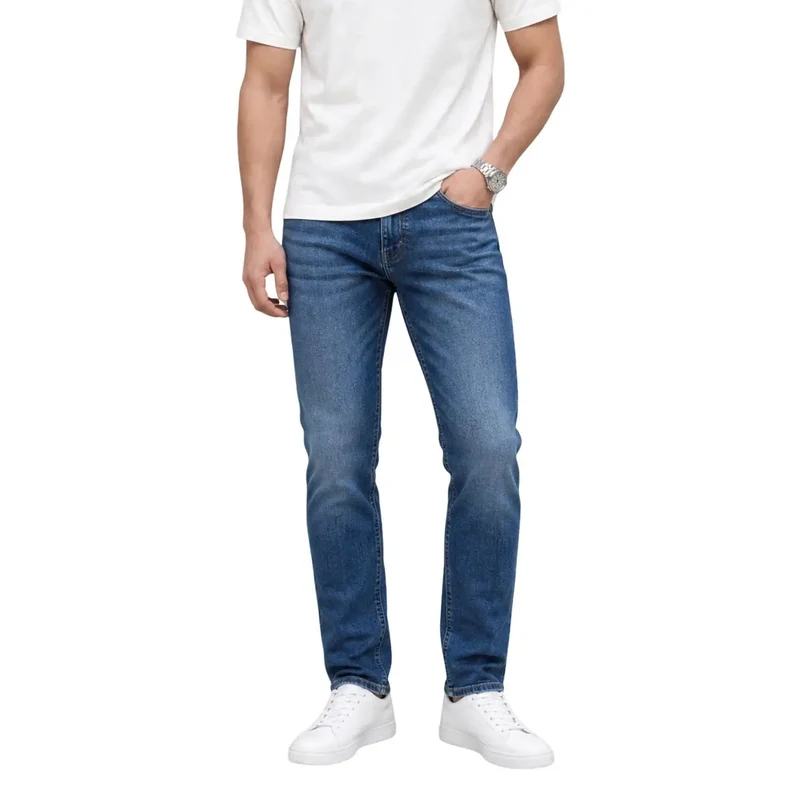 Jean pour homme Tommy Hilfiger Austin Slim fuselé en coton bleu