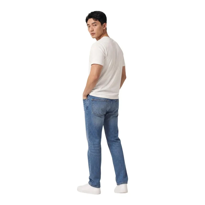 Jeans pour hommes Tommy Hilfiger, bleu, coton biologique, coupe slim