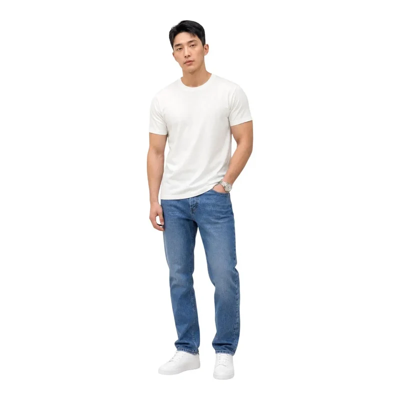 Jeans pour hommes Tommy Hilfiger, bleu, coton biologique, coupe slim