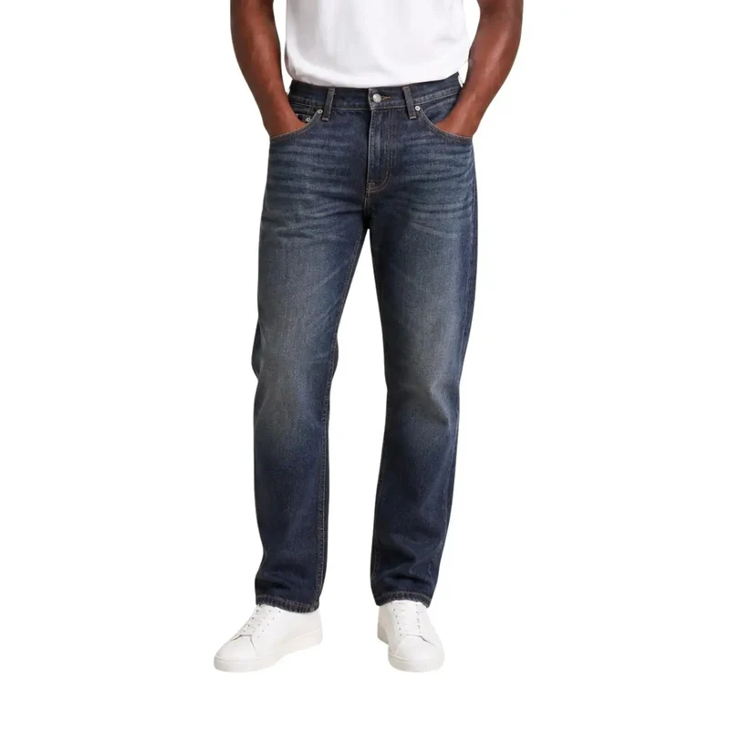 Jean Calvin Klein Jeans pour homme, jean en denim de coton bleu, automne et hiver