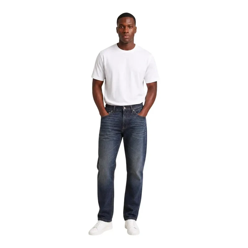 Jean Calvin Klein Jeans pour homme, jean en denim de coton bleu, automne et hiver