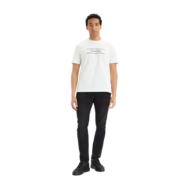 Jean slim en denim de coton noir pour homme Calvin Klein Jeans