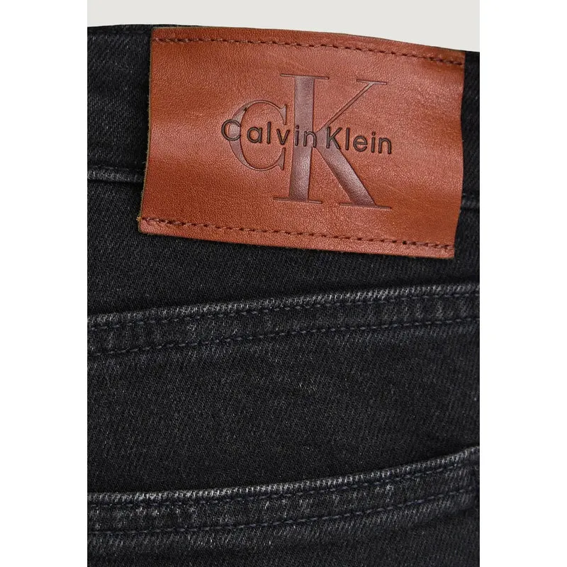 Jean slim en denim de coton noir pour homme Calvin Klein Jeans