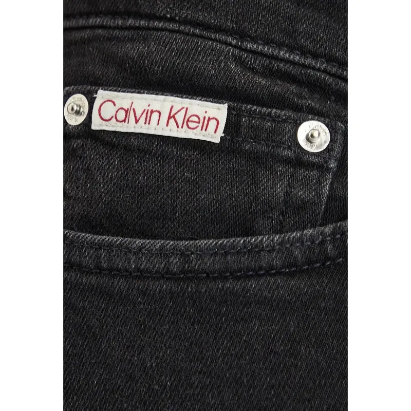 Jean slim en denim de coton noir pour homme Calvin Klein Jeans