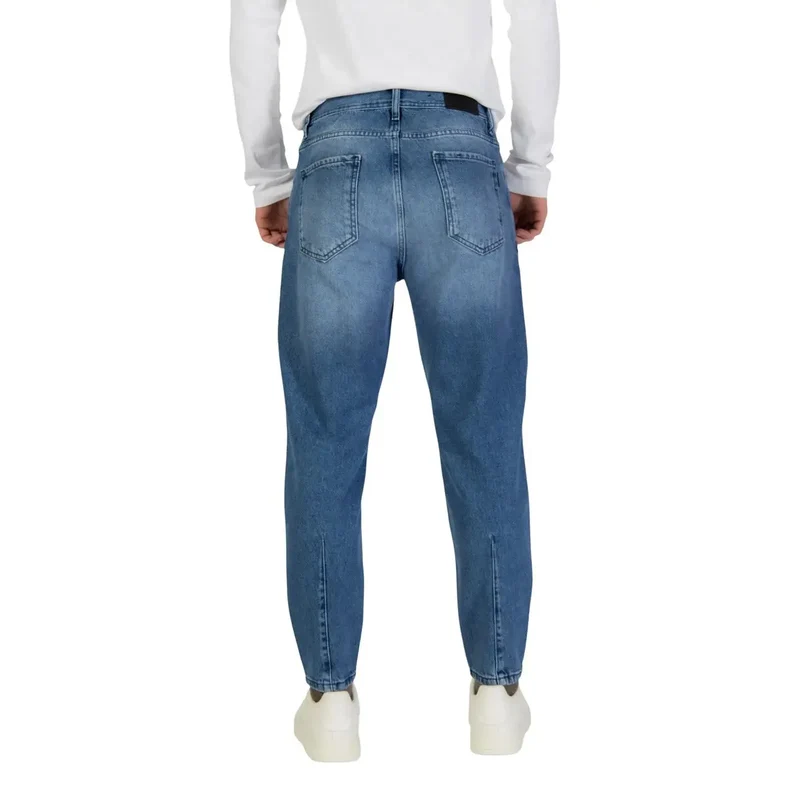 Pantalon Antony Morato Men Jeans Bleu Doris à coupe bouffante à cheville en coton